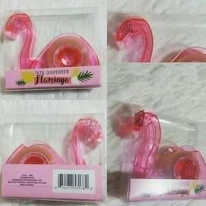 🛍Transparent Pink Flamingo Tape Despenser